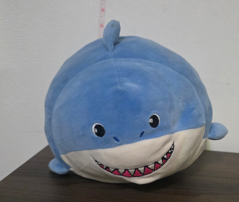Linzy Toys Smoochy Pals Blue Shark Plush Pillow